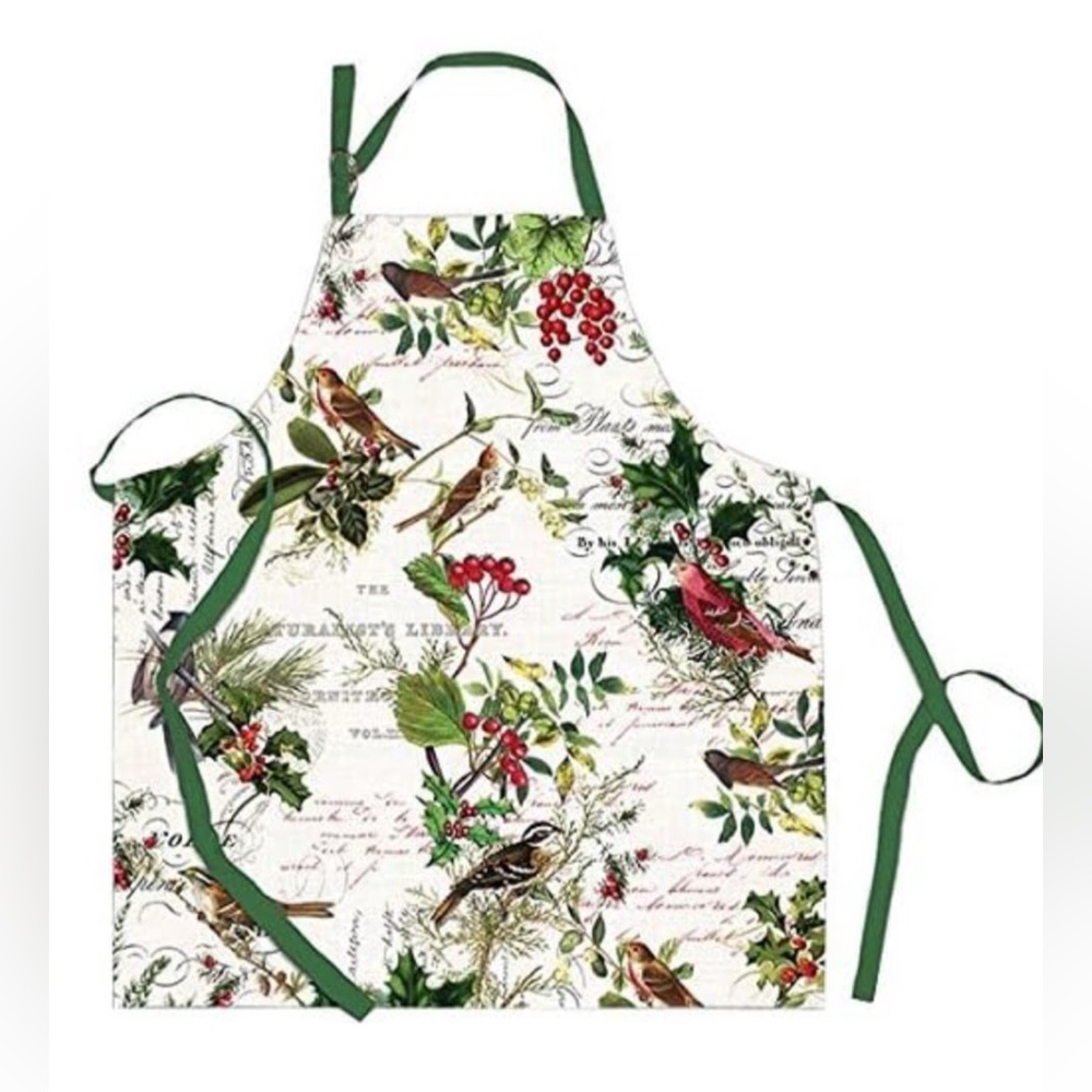NWT Michel Design Works Winter’s Tale Christmas 🎄 Nature Botanical Chef Apron